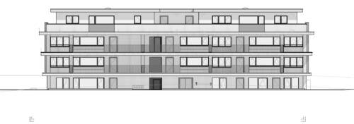 Fassadenansicht Haus B